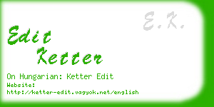 edit ketter business card